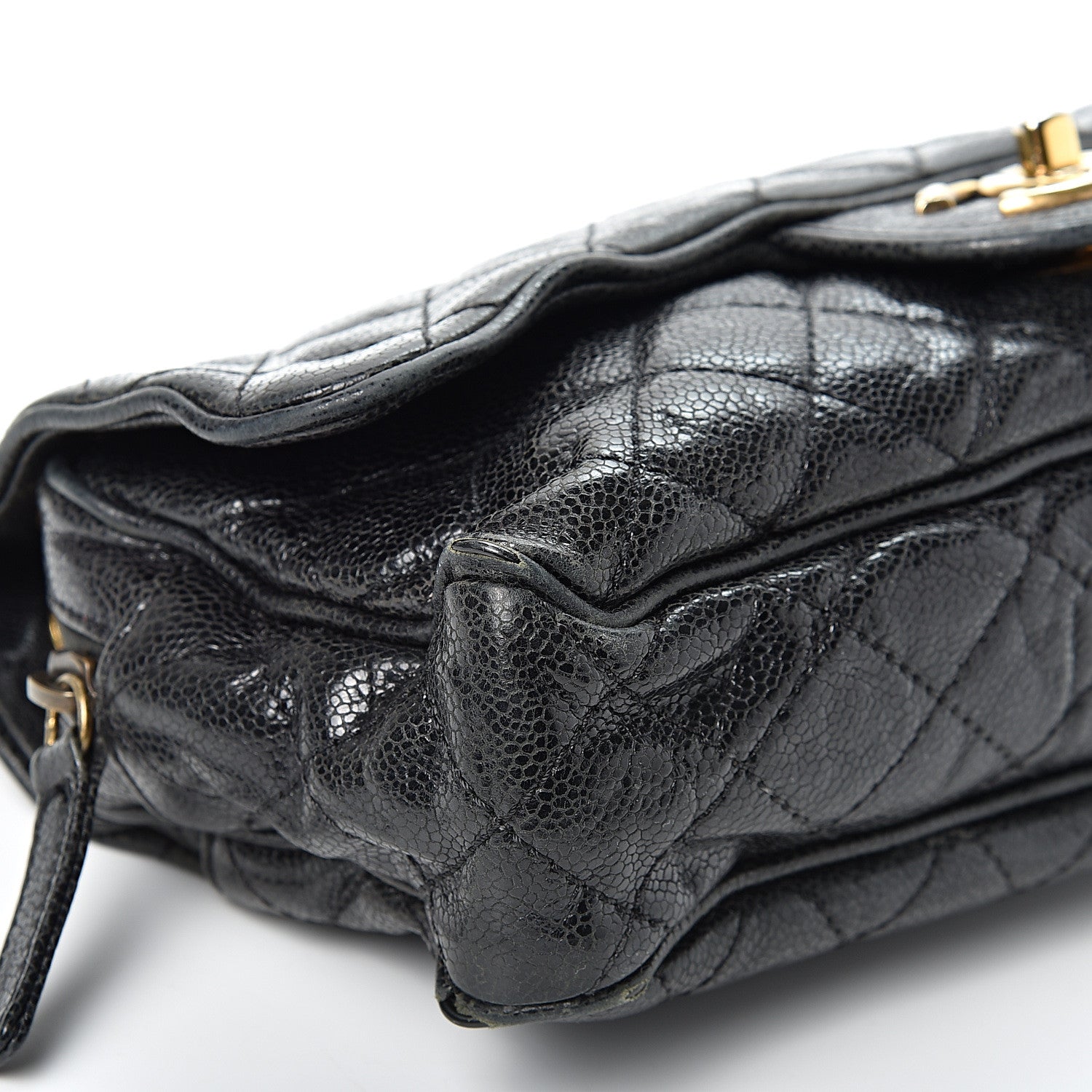 Chanel Iridescent Caviar Quilted Small Chic Flap Black 10 of 13