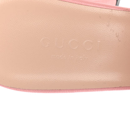 Gucci Malaga Kid GG Marmont Fringe 75mm Slide Sandals 36.5 Wild Rose 7 of 8