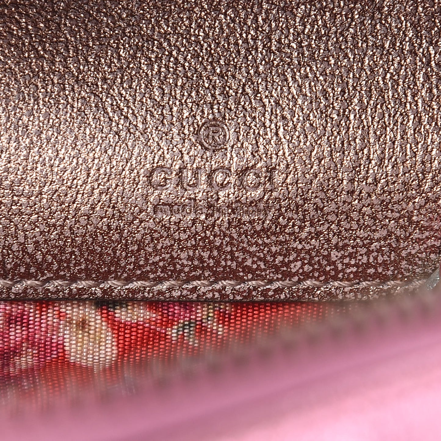 Laminated Nappa Trapuntata Mini Zumi Dome Shoulder Bag Rosa Lago Rame