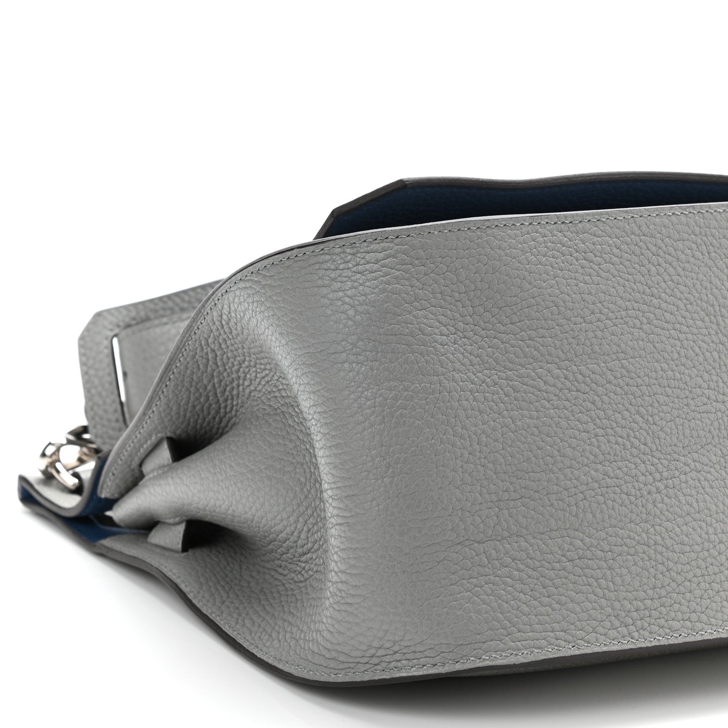 Hermes Taurillon Clemence Jypsiere 31 Gris Mouette Bleu Agate 9 of 10