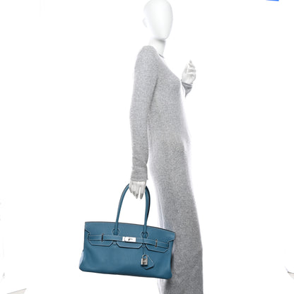 Hermes Togo JPG Shoulder Birkin II 42 Blue Jean 2 of 13