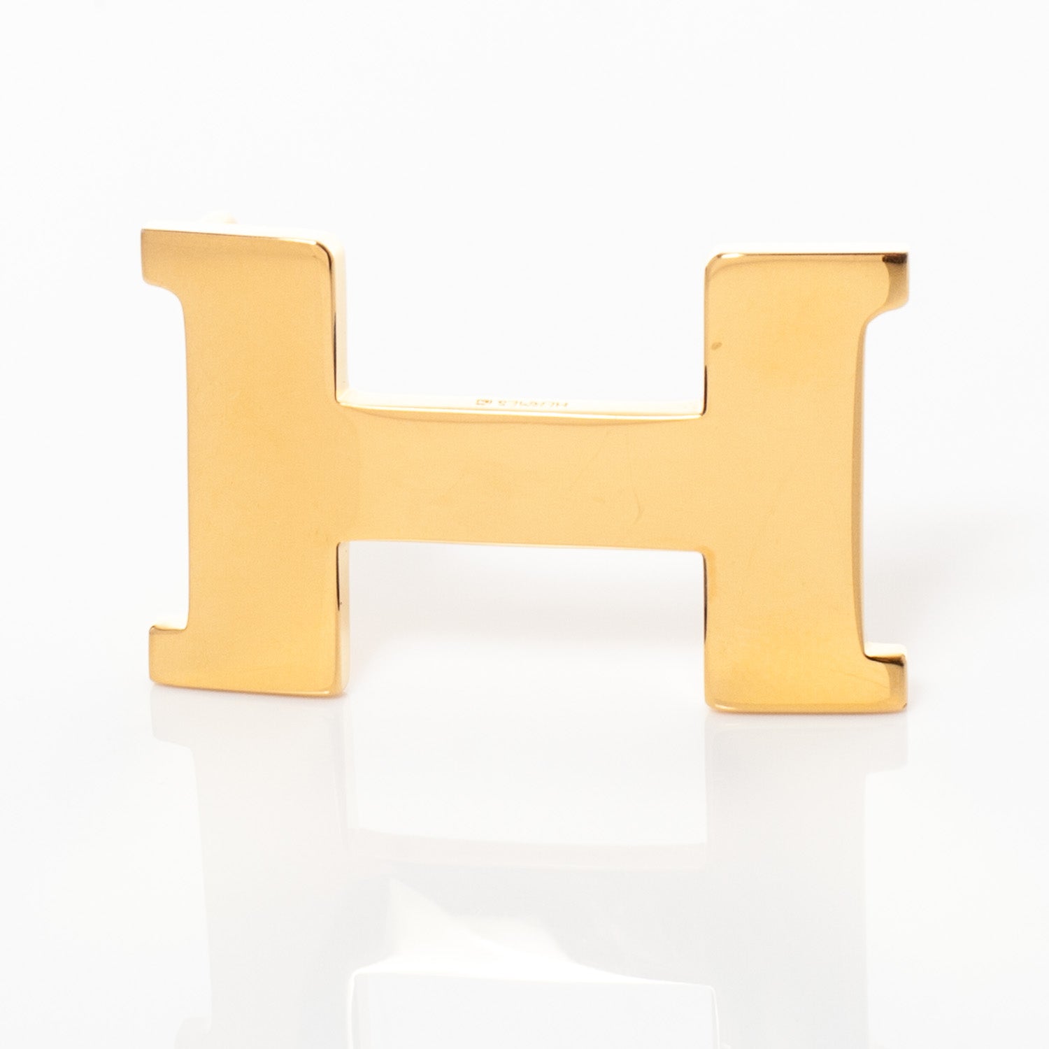 Hermes Thin Mini Reversible H Belt 70 Gold Black 3 of 7
