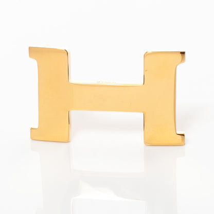 Hermes Thin Mini Reversible H Belt 70 Gold Black 3 of 7