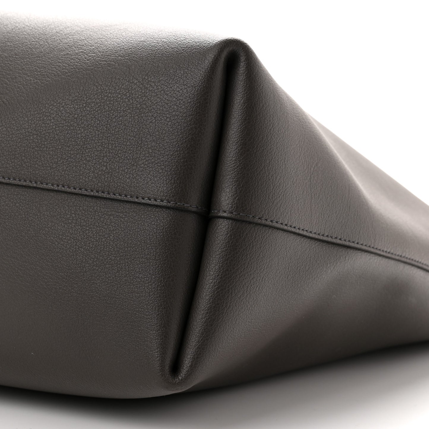 Calfskin Large Shopping Tote Black Earth