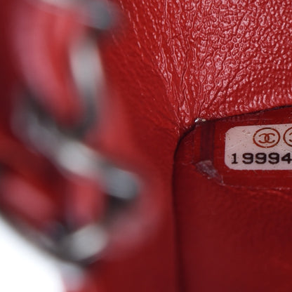 Chanel Lambskin Quilted Mini Rectangular Flap Red 8 of 8