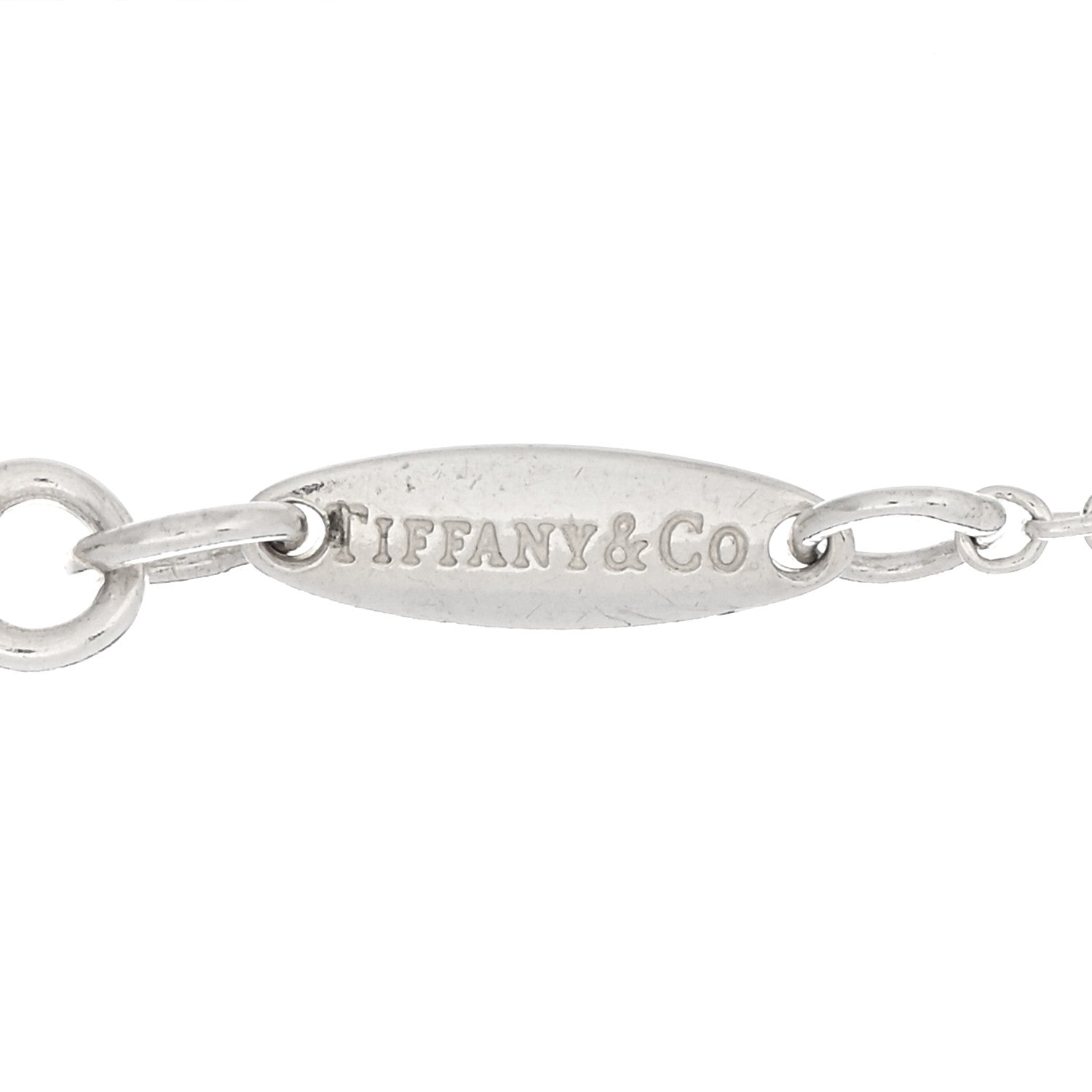 Tiffany Sterling Silver Diamond .05ct Elsa Peretti Diamonds by the Yard Bracelet 3 of 3