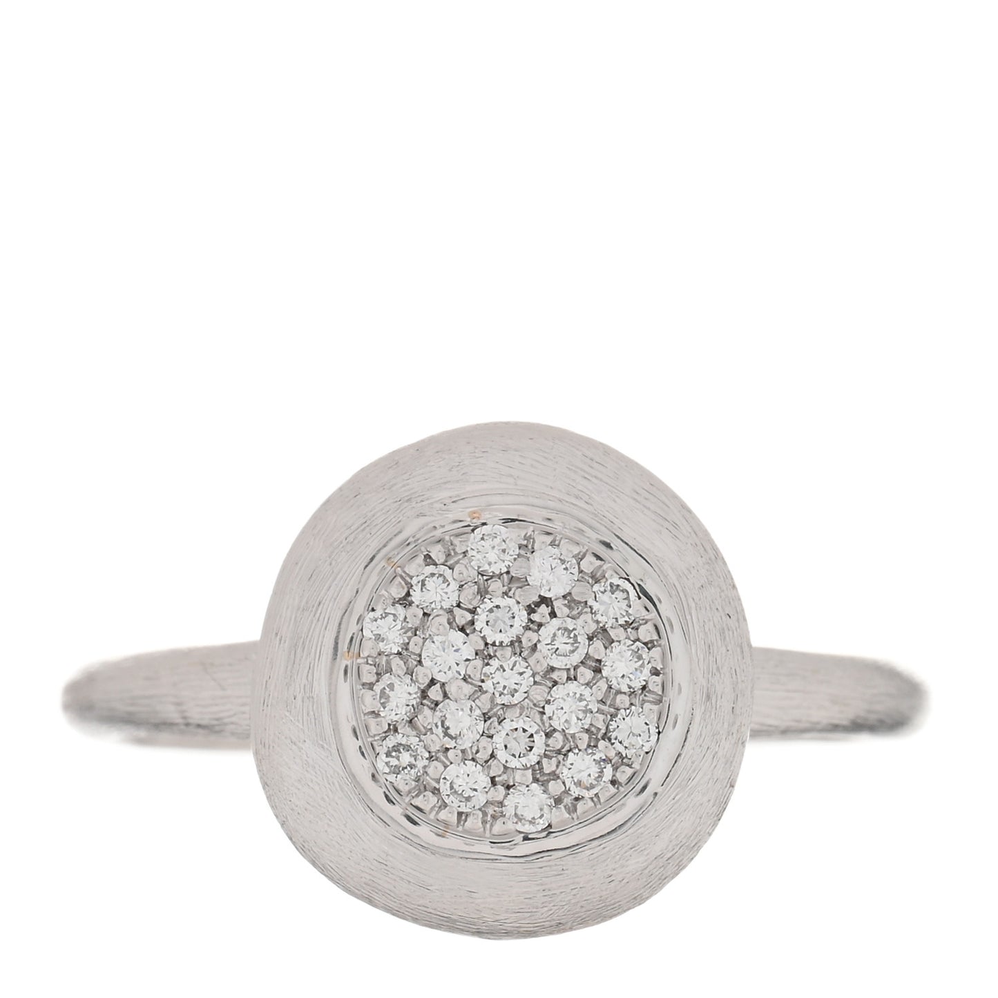 18K White Gold Diamond Medium Jaipur Ring 55 7.25