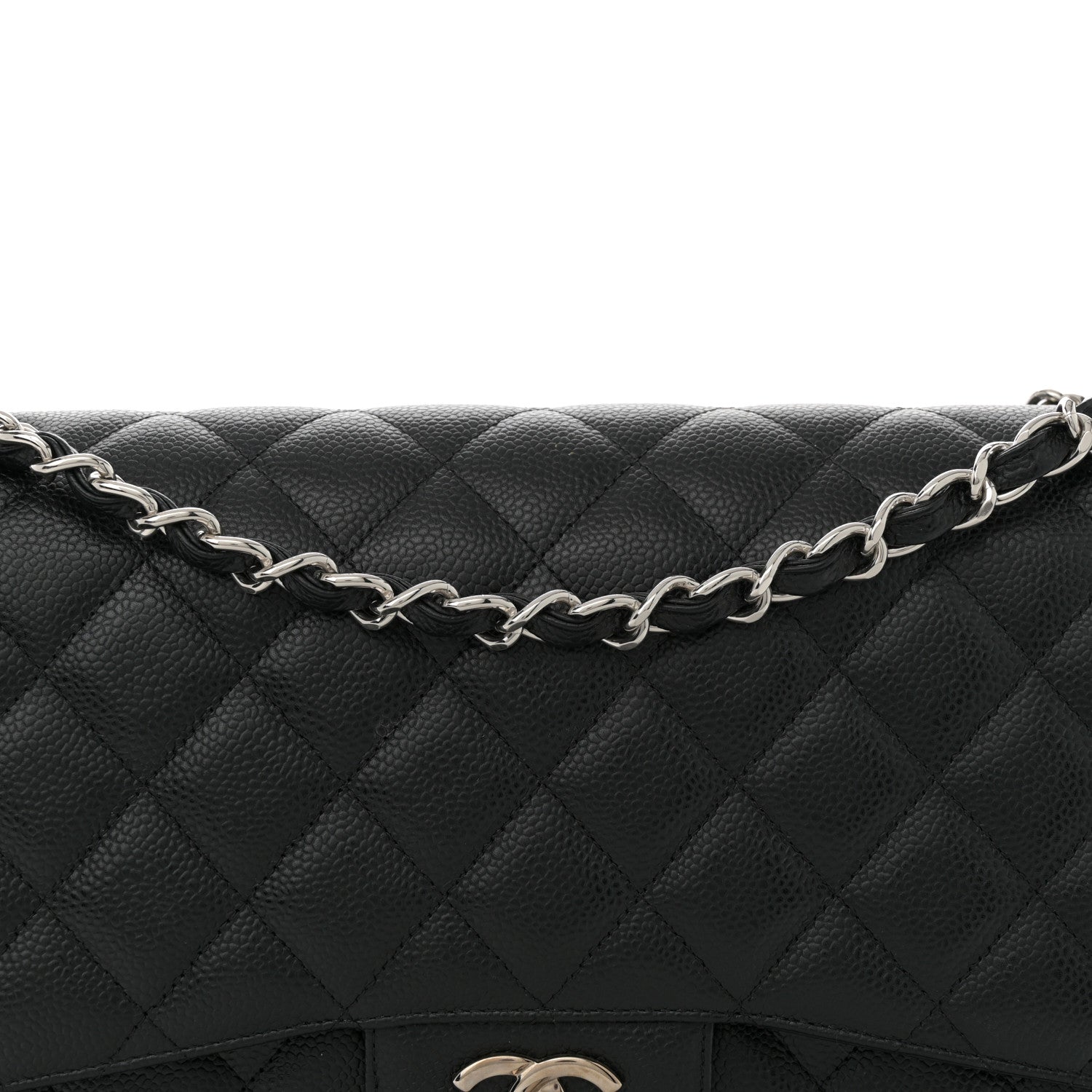 Chanel Caviar Quilted Jumbo Double Flap Black 8 of 11