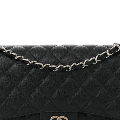 Chanel Caviar Quilted Jumbo Double Flap Black 8 of 11