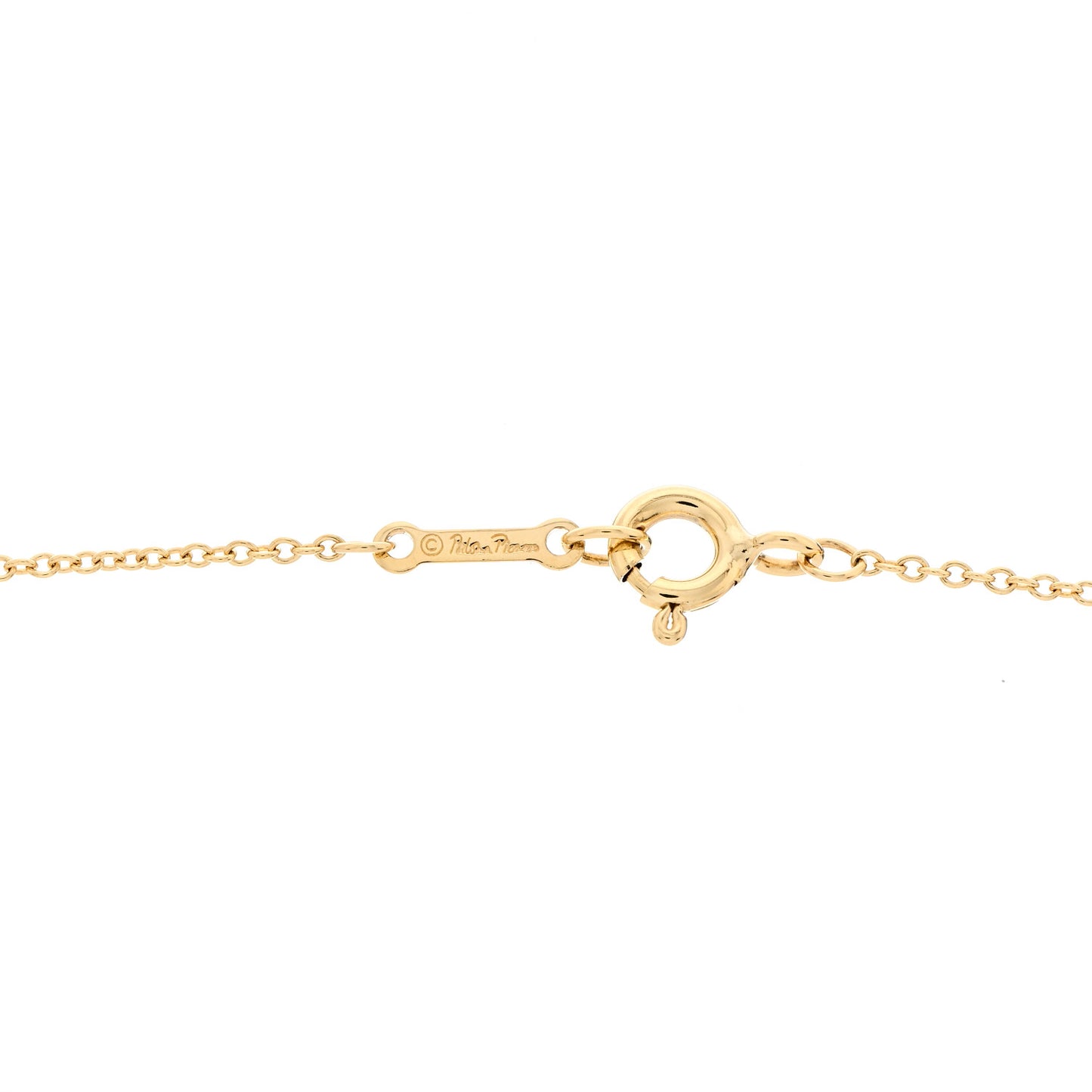 18K Yellow Gold Paloma Picasso Olive Leaf Vine Pendant Necklace