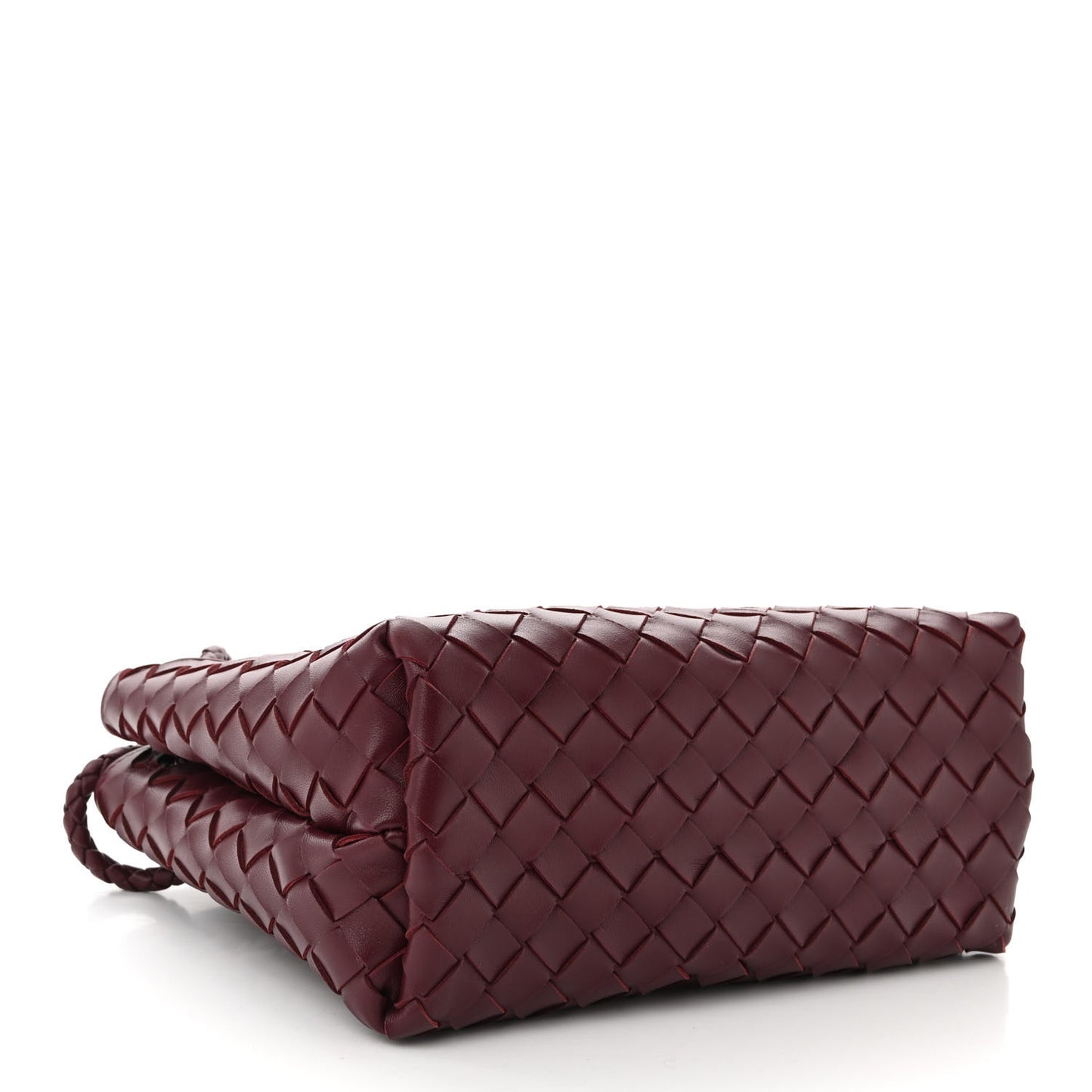 Nappa Intrecciato Small Andiamo Shoulder Bag Barolo