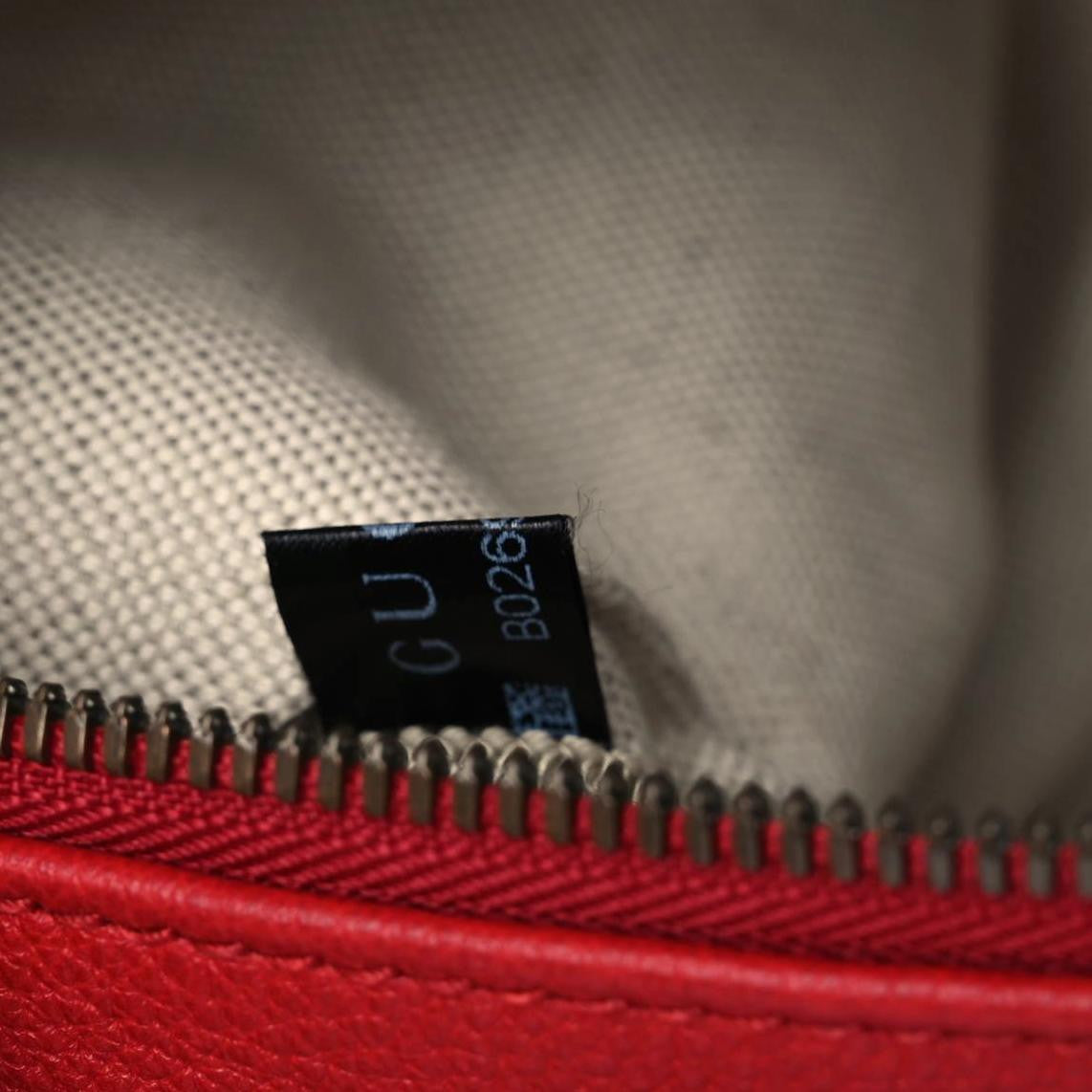 Grained Calfskin Logo Belt Bag Hibiscus Red