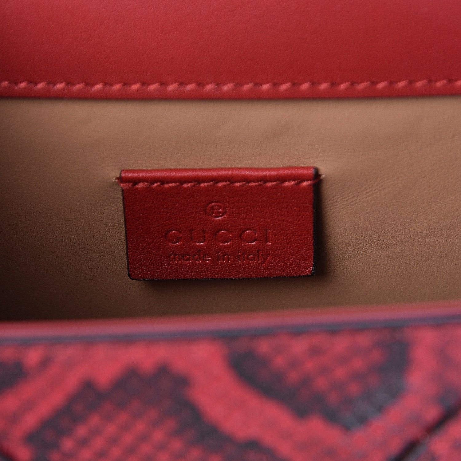 Gucci Elaphe Radiata Small Osiride Shoulder Bag Hibiscus Red 6 of 10