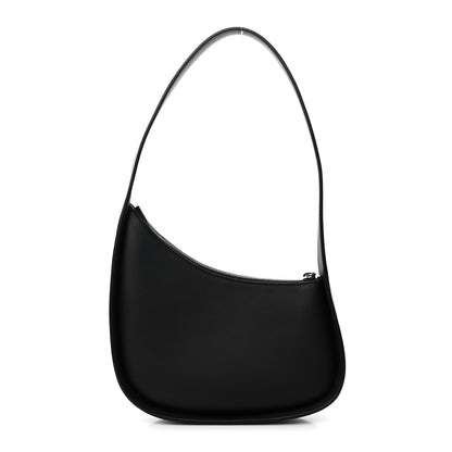 The Row Smooth Calfskin Half Moon Shoulder Bag Black 1 of 9