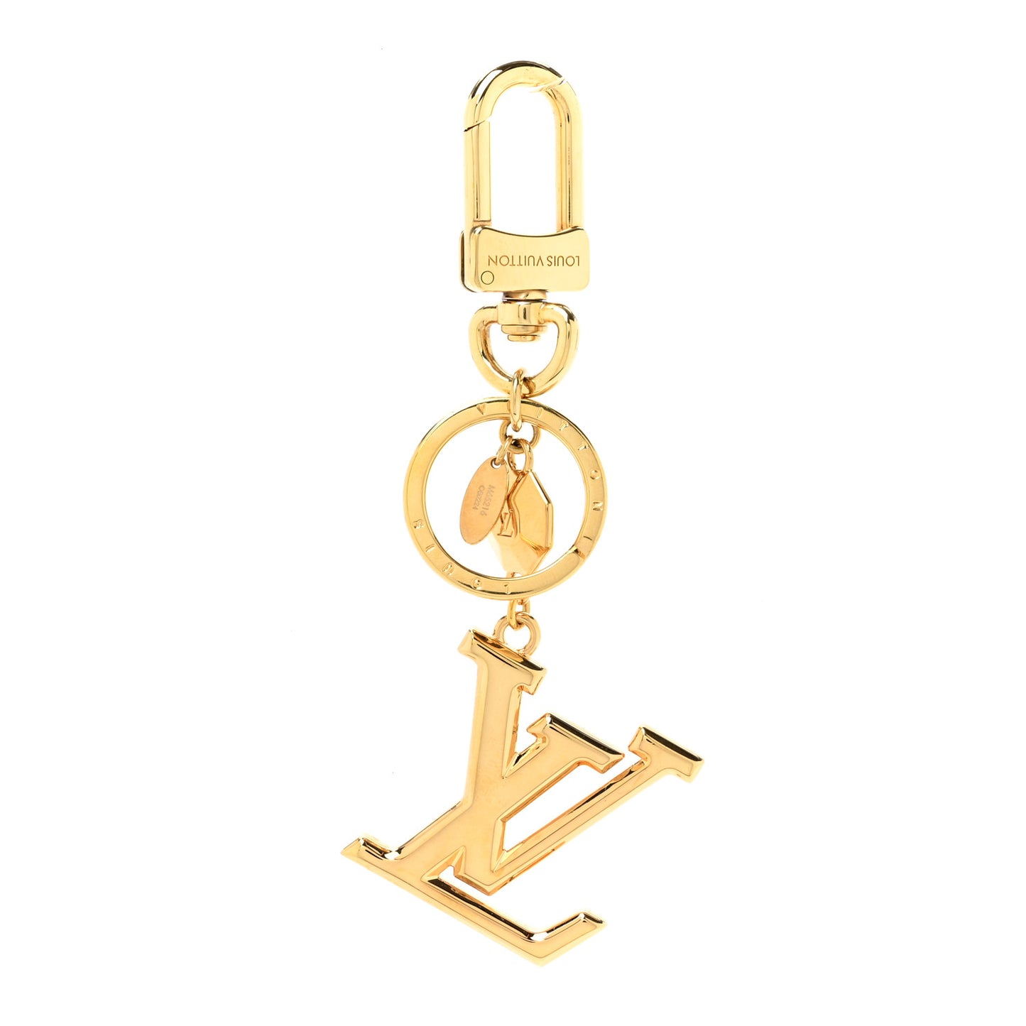 LV Facettes Bag Charm Key Holder Gold
