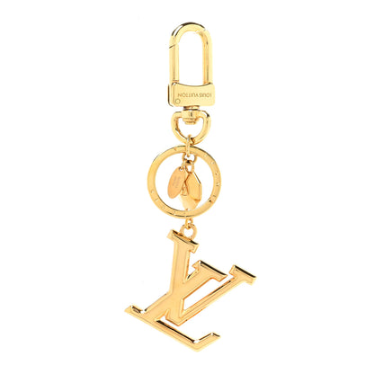 Louis Vuitton LV Facettes Bag Charm Key Holder Gold 1 of 4