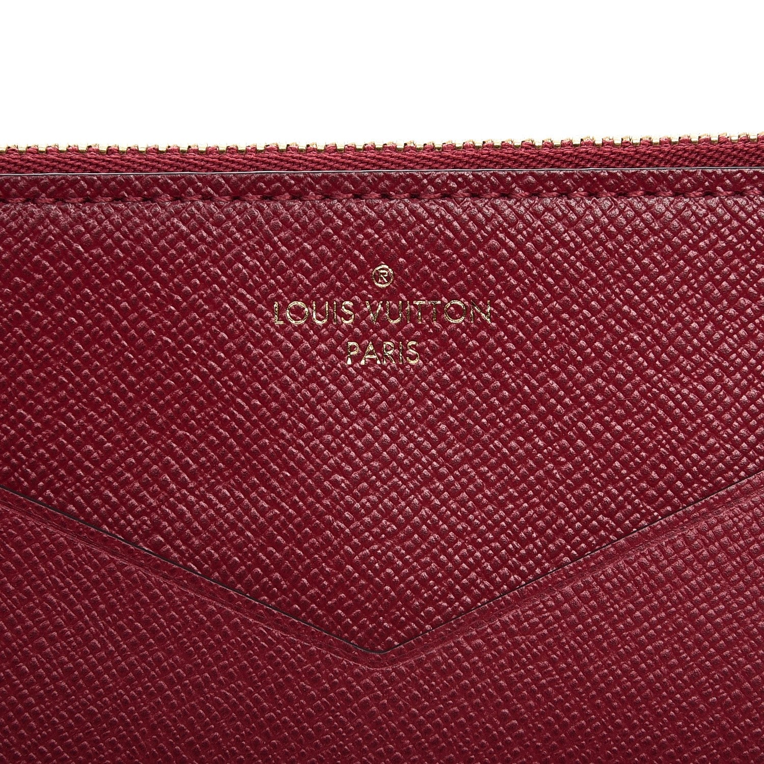Louis Vuitton Calfskin Jeanne Wallet Zippered Insert Fuchsia 6 of 6
