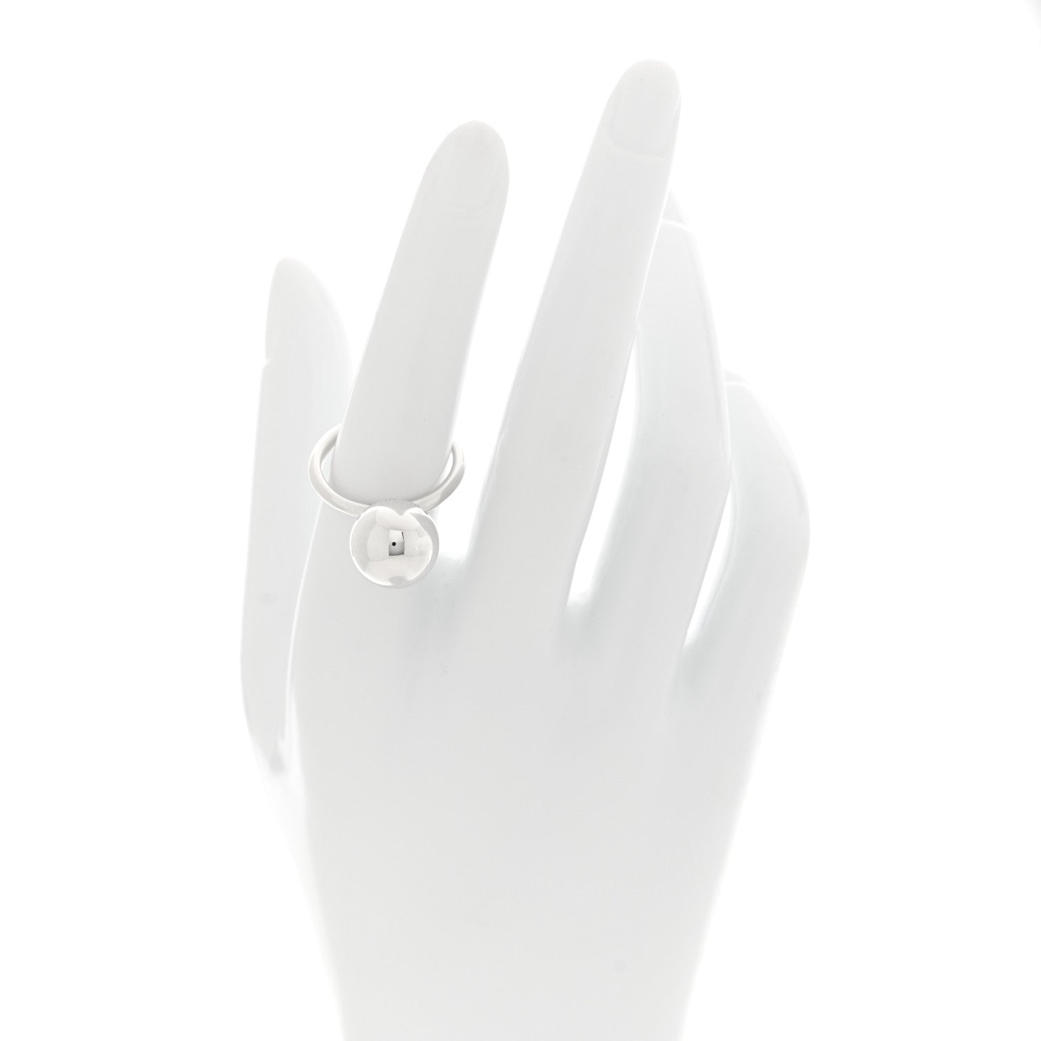 Tiffany Sterling Silver 12mm Hardwear Ball Ring 54 7 2 of 5