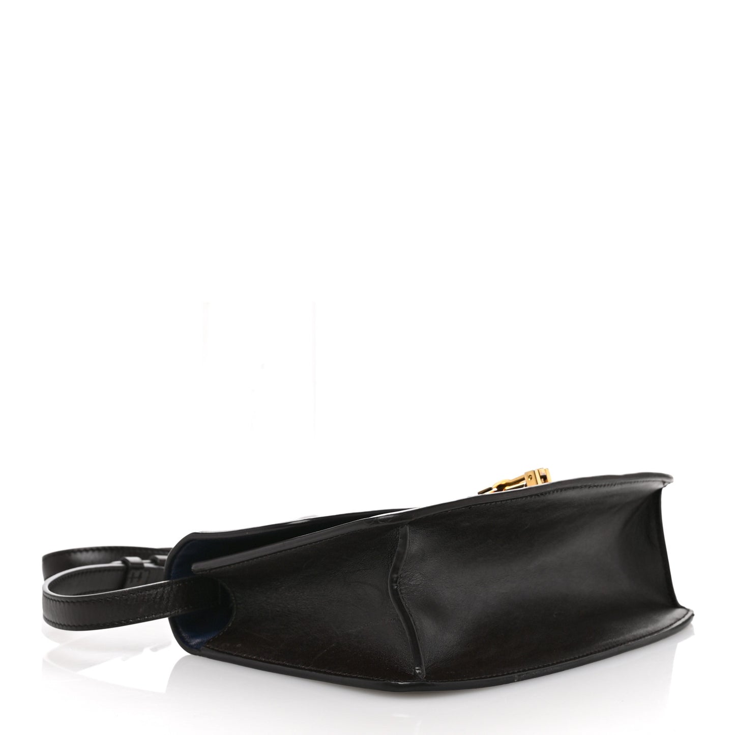 Sleek Calfskin The Sofia 8.75 Crossbody Dark Brown