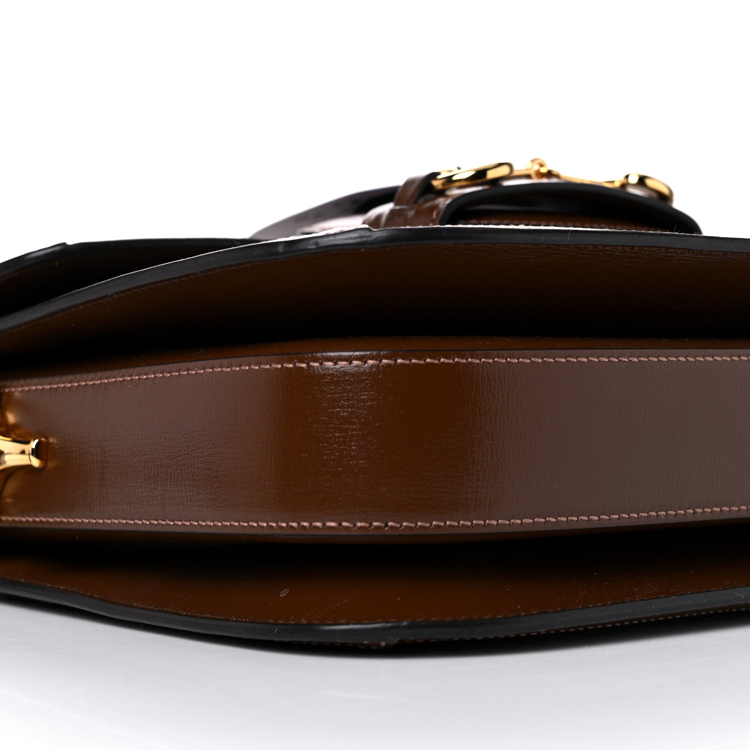 Gucci GG Supreme Monogram Horsebit 1955 Shoulder Bag Beige Brown Sugar 9 of 12
