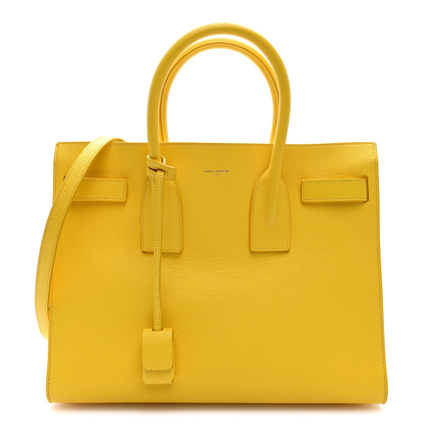 Grained Calfskin Small Sac De Jour Jaune