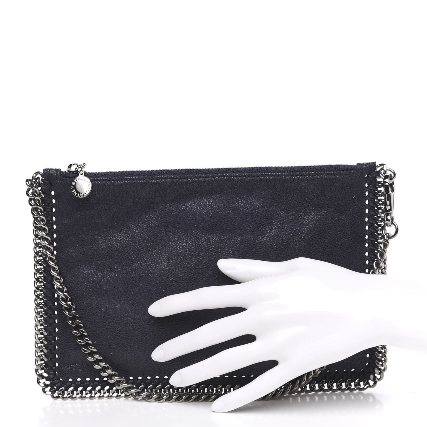 Shaggy Deer Falabella Clutch Navy