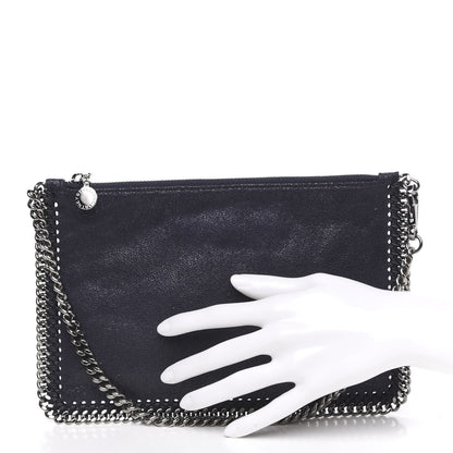 Stella McCartney Shaggy Deer Falabella Clutch Navy 2 of 8