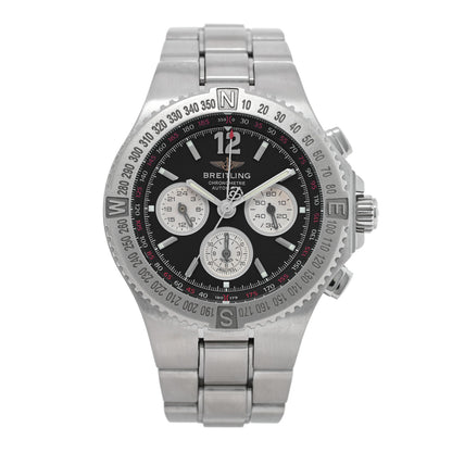 Breitling Stainless Steel 45mm Hercules Chronograph Automatic Watch Black A39363 1 of 5