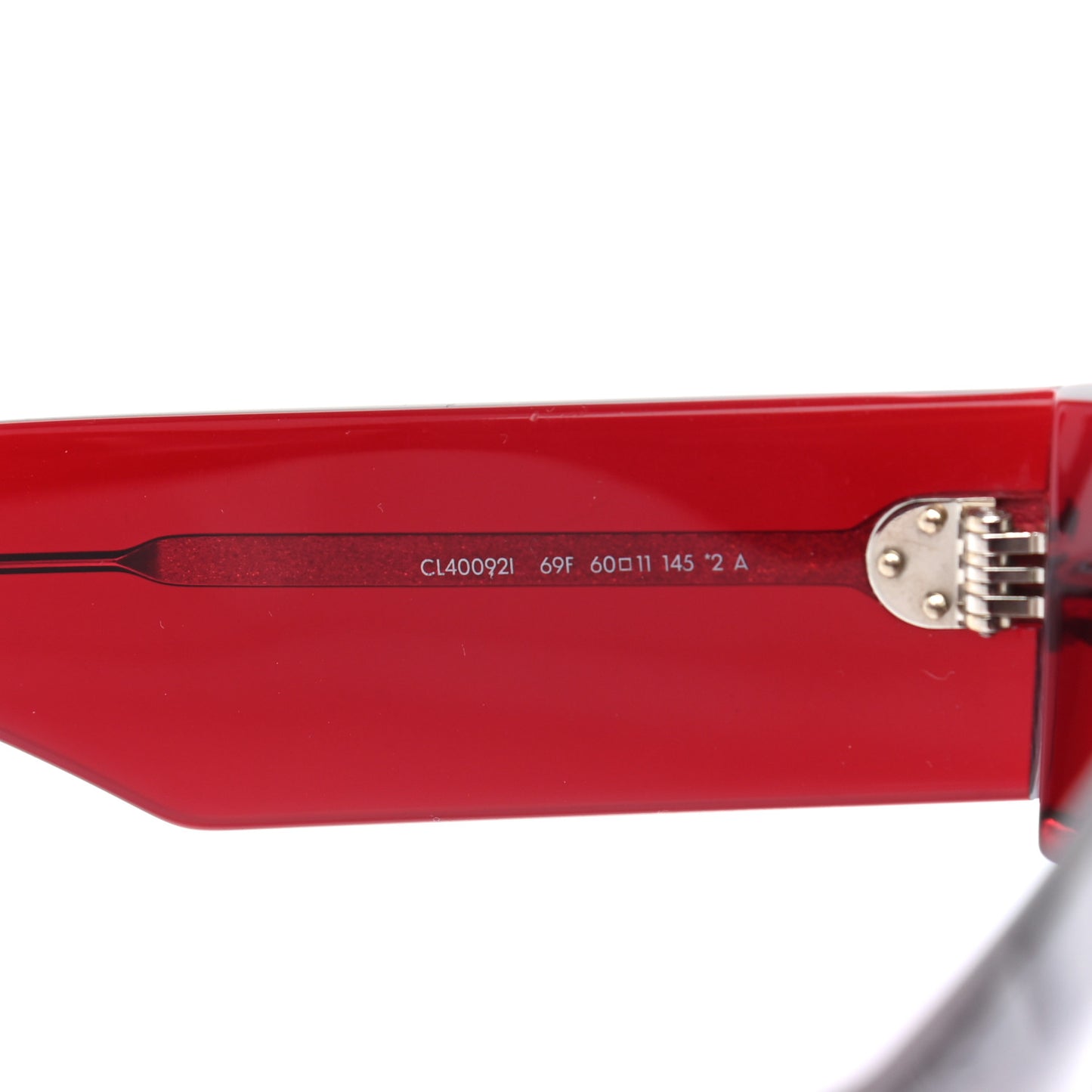 Acetate Rectangular Sunglasses CL400921 Red