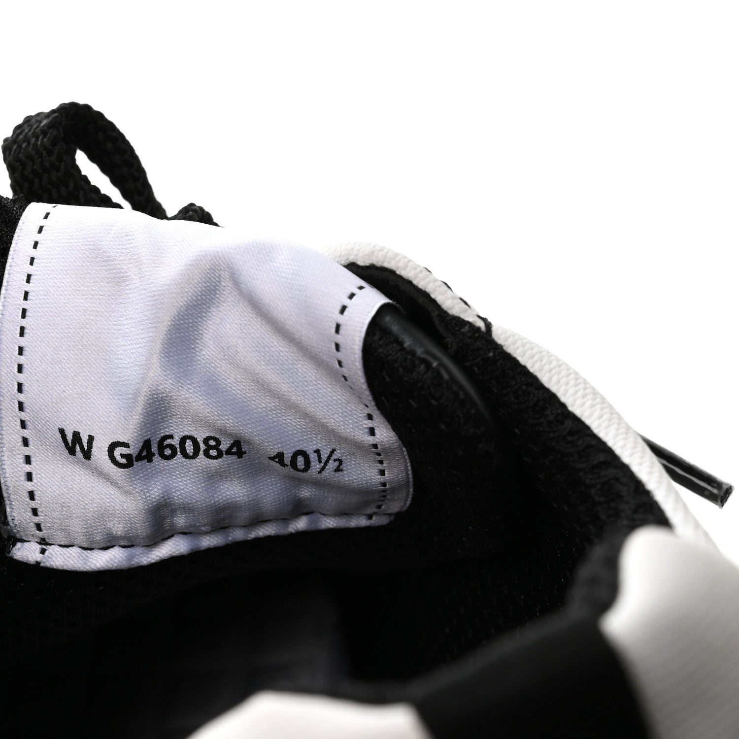 Chanel Cotton Womens CC Sneakers 40.5 White Black 8 of 9