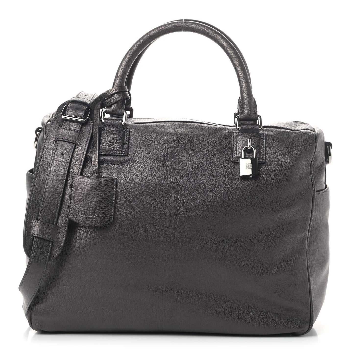 Goatskin Amazona Shoulder Bag Gunmetal