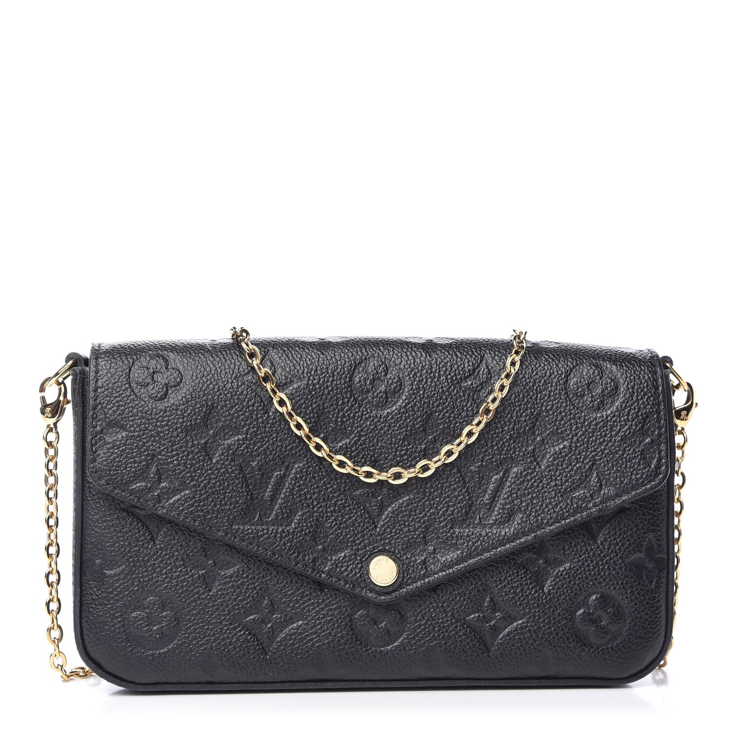 Louis Vuitton Empreinte Pochette Felicie Chain Wallet Black 1 of 9