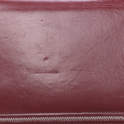 Chanel Lambskin Mademoiselle Wallet On Chain WOC Dark Red 15 of 16