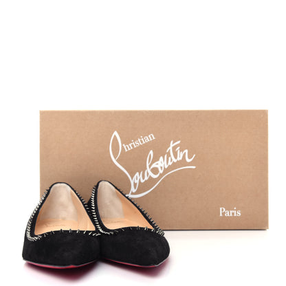 Christian Louboutin Veau Velours Anjalina Flats 39.5 Black 10 of 11