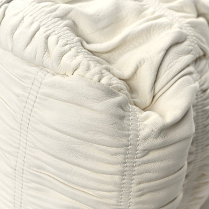 Prada Nappa Gaufre Buckle Bowler Bianco 10 of 11
