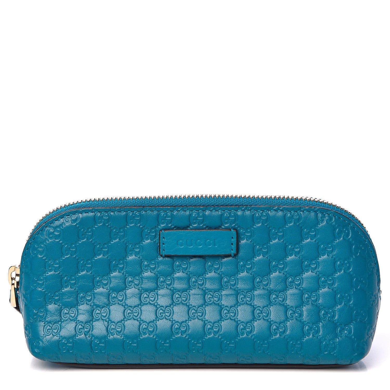 Gucci Soft Microguccissima Pouch Cosmetic Case Deep Cobalt 1 of 8