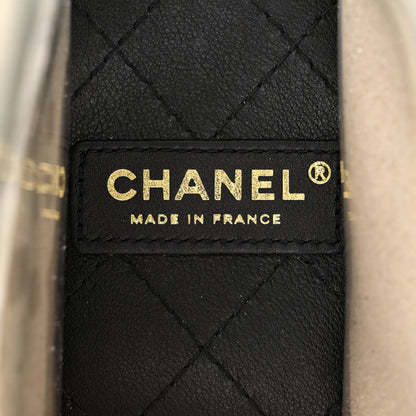Chanel Lambskin PVC Sand By The Sea Flap With Pearl Strap Black 6 of 11