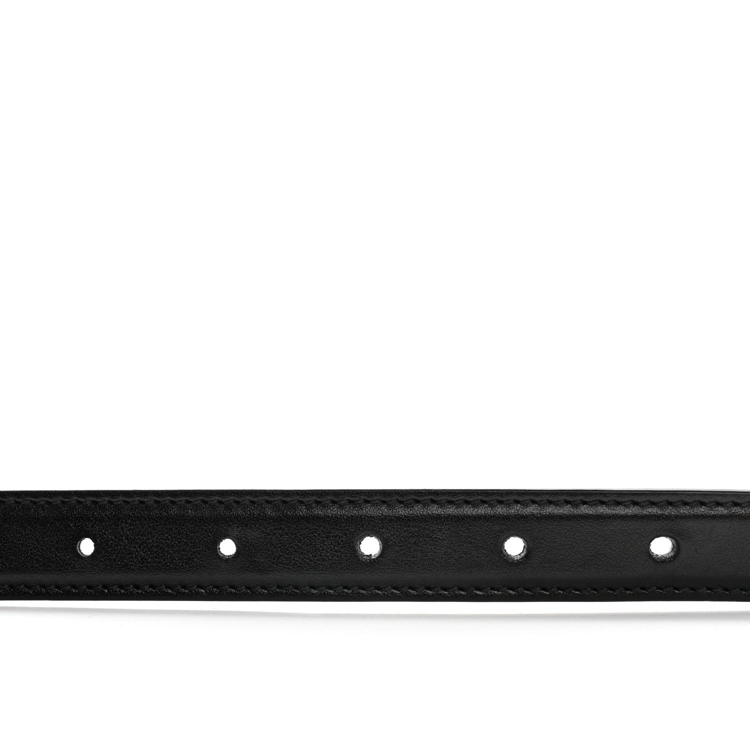 Gucci Plutone Calfskin Gucci Buckle 20mm Thin Belt 115 46 Black 5 of 6