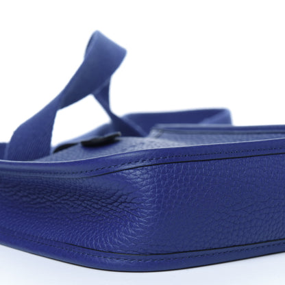 Hermes Taurillon Clemence Evelyne TPM Bleu Electrique 10 of 14