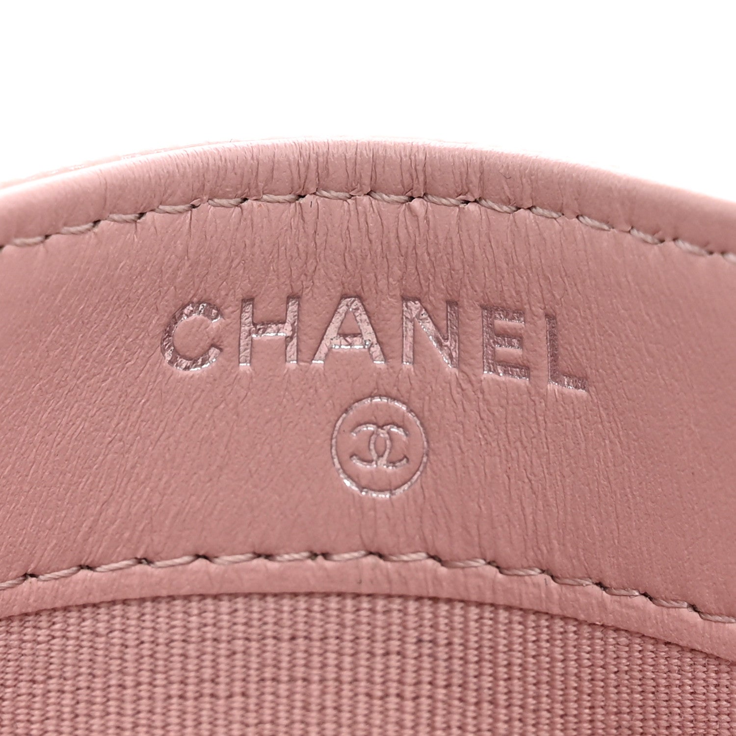 Chanel Caviar Quilted Boy Card Holder Pink 6 of 7