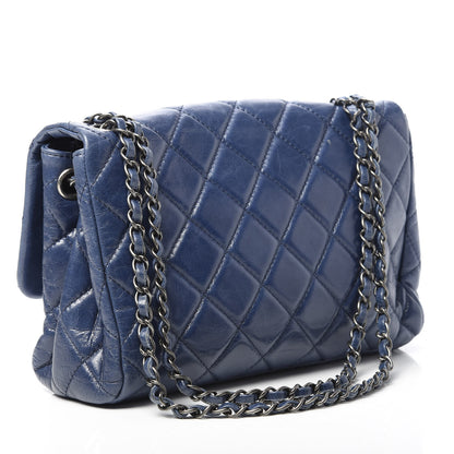 Chanel Glazed Calfskin Quilted Large Coco Soft Flap Navy 3 of 11