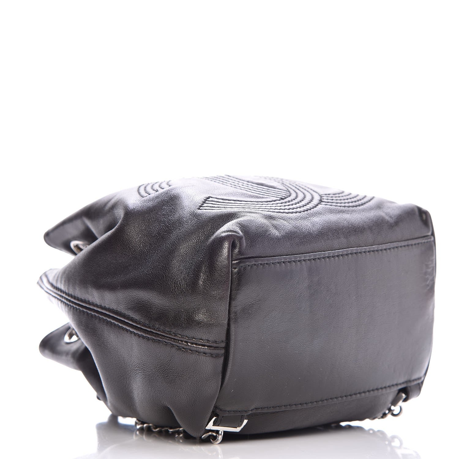 Chanel Lambskin CC Drawstring Backpack Black 5 of 9