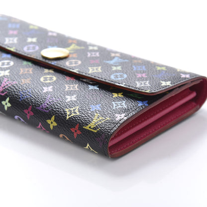 Louis Vuitton Monogram Multicolor Sarah Wallet Black Grenade 7 of 10