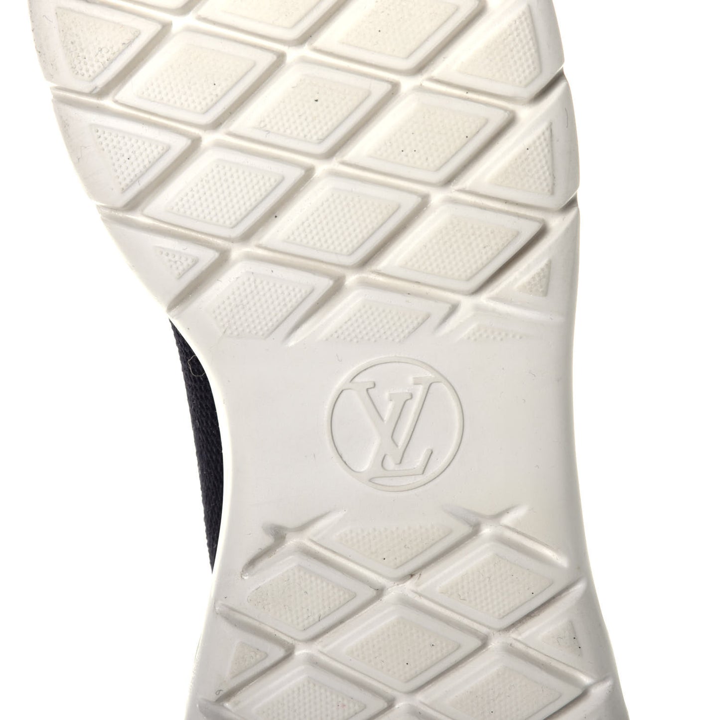 Stretch Fabric LV Black Heart Sock Sneaker 37.5 Black