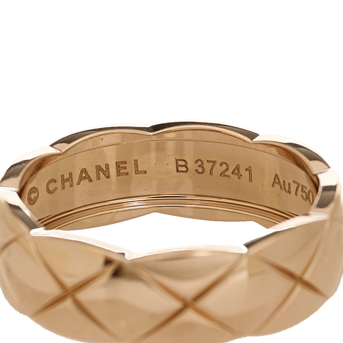 Chanel 18K Beige Gold Small Coco Crush Ring 59 8.75 5 of 5