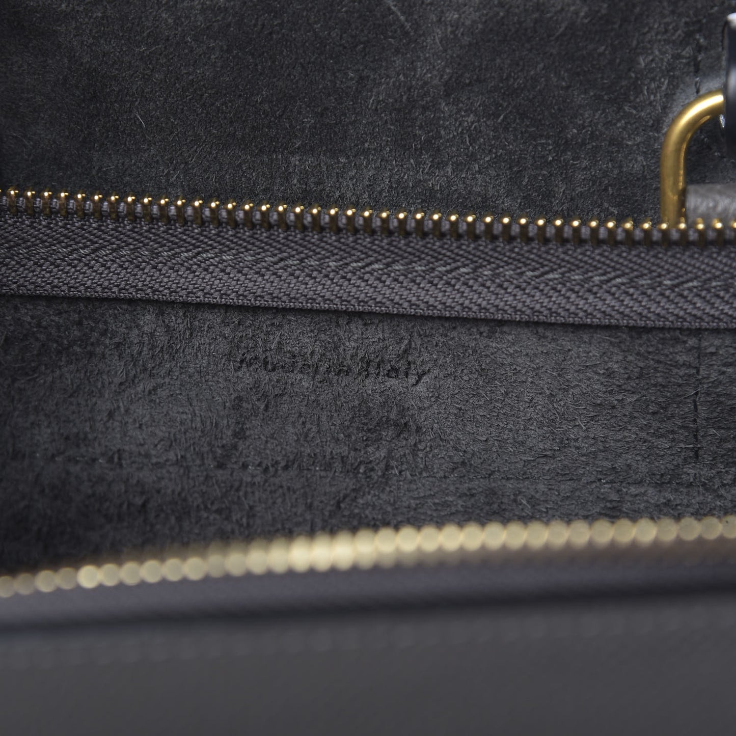 Grained Calfskin Nano Belt Bag Grey