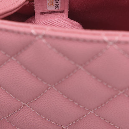 Chanel Caviar Quilted Small Coco Handle Flap Light Pink 7 of 11