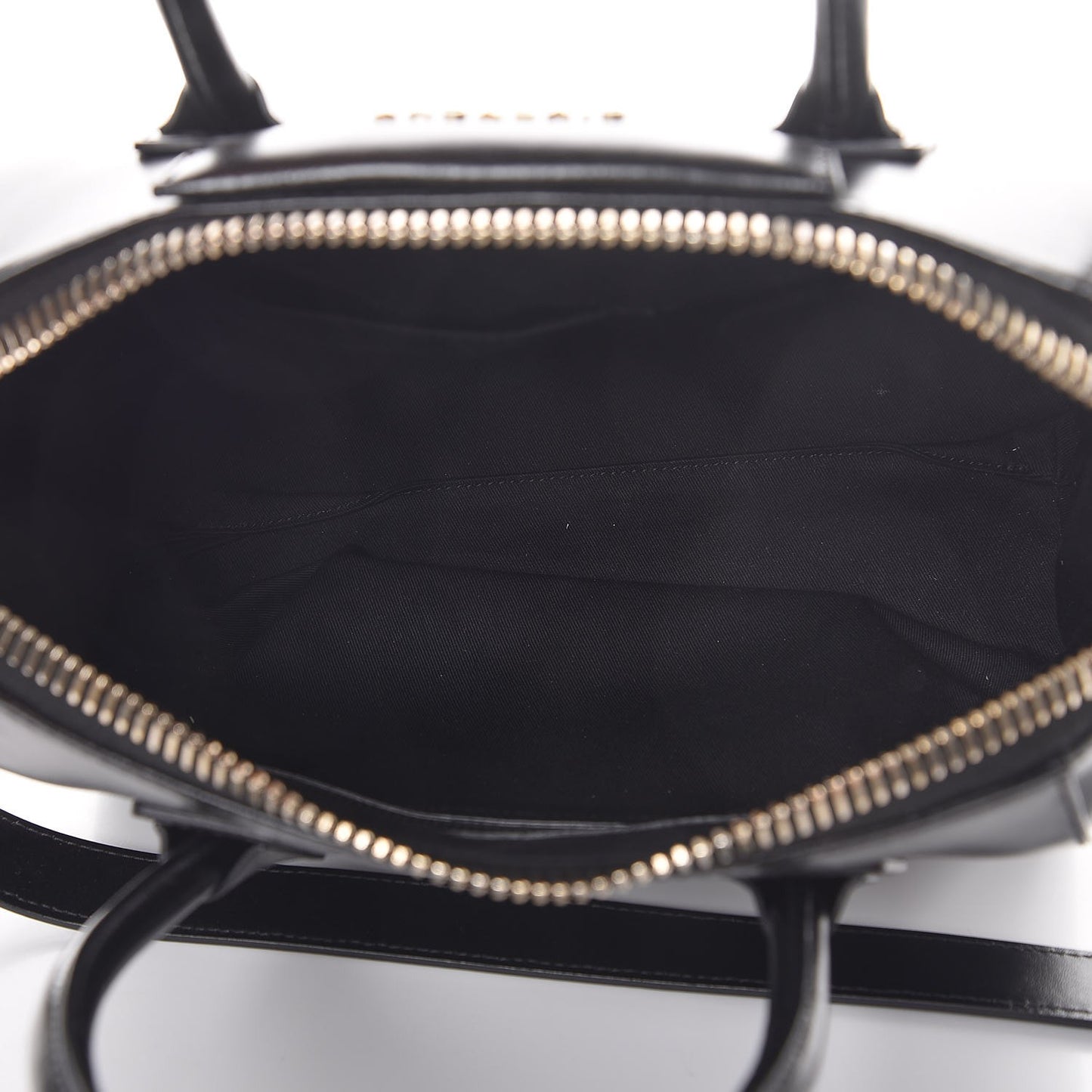 Shiny Lord Calfskin Small Antigona Black