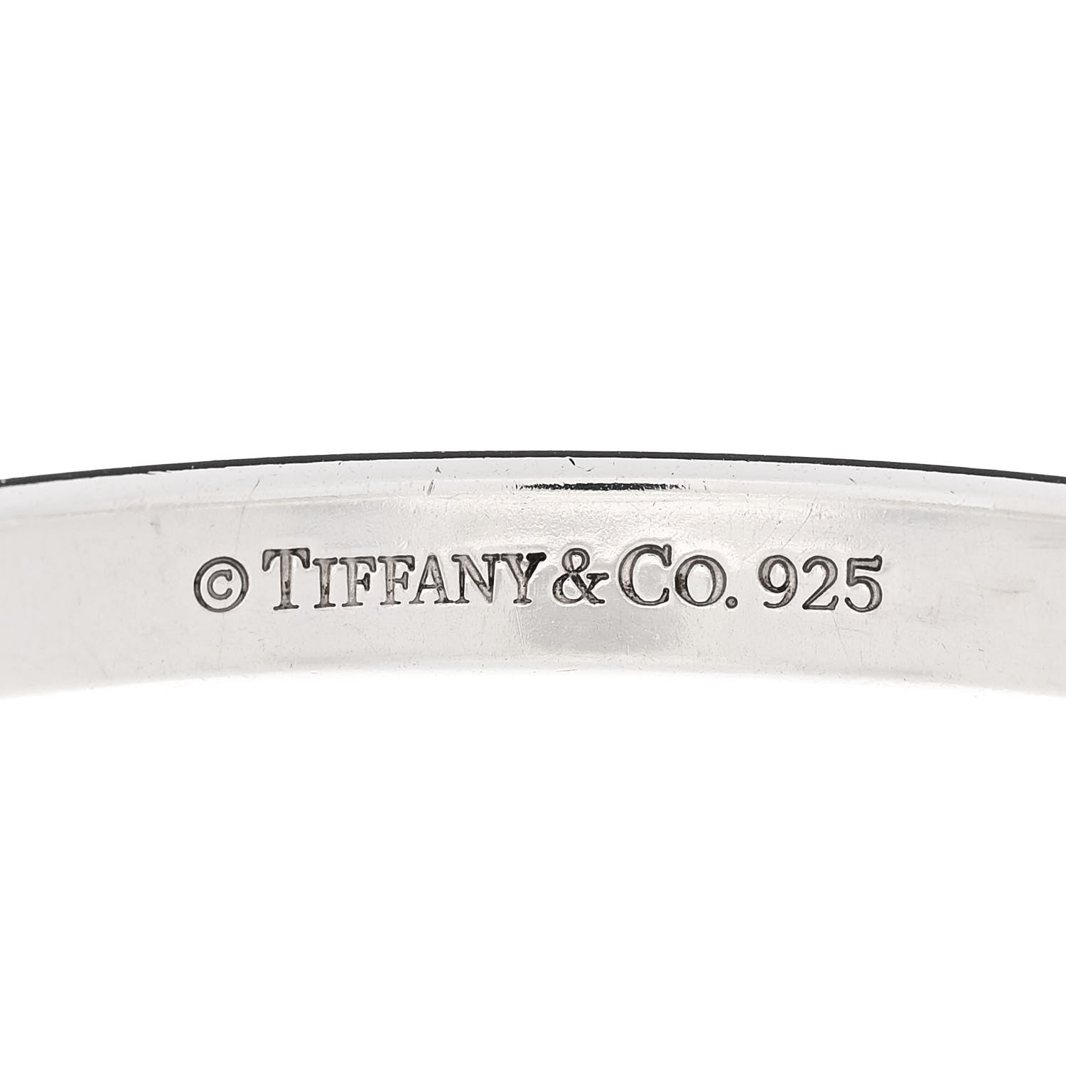 Tiffany Sterling Silver Narrow 1837 Bangle Bracelet 3 of 3