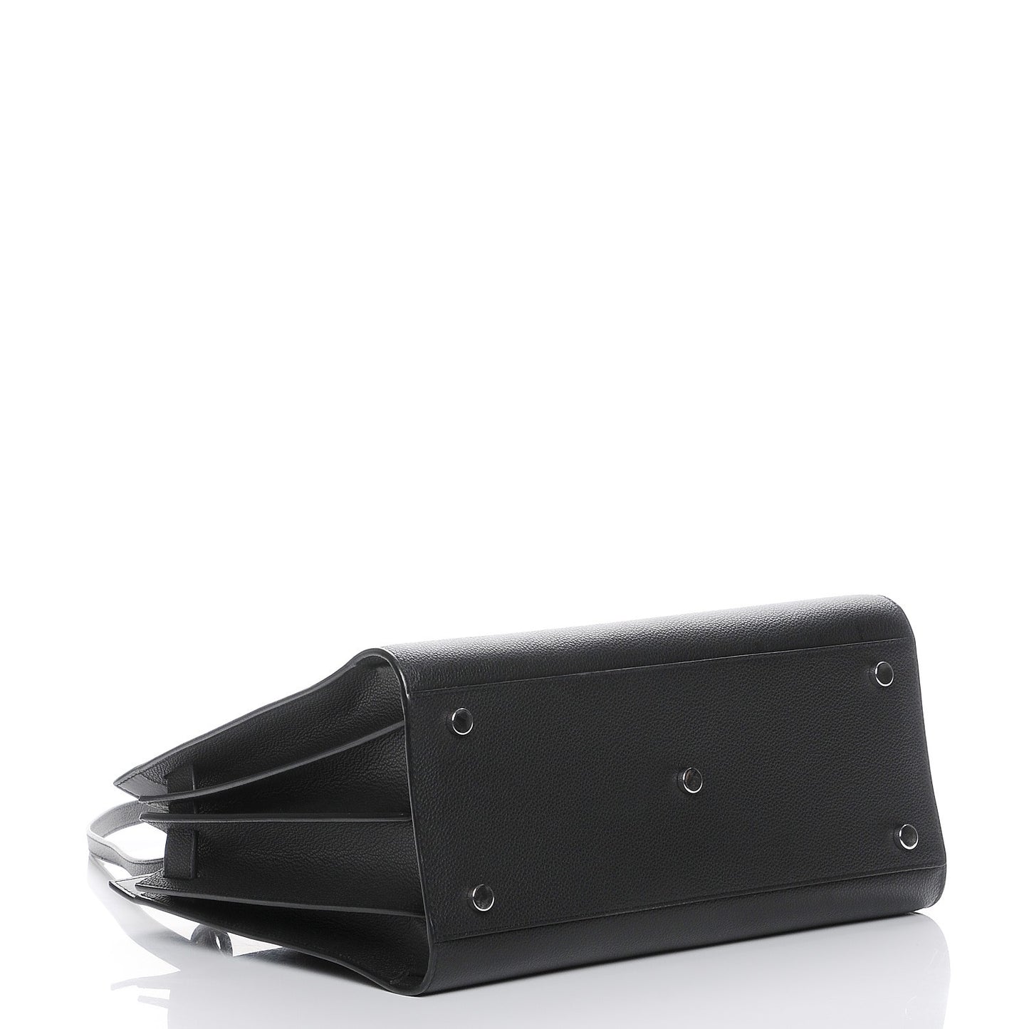 Grained Calfskin Small Sac De Jour Black